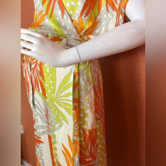 Dress Forum Los Angeles Tropical Print Maxi Dress Size Medium - Picture 14 of 17